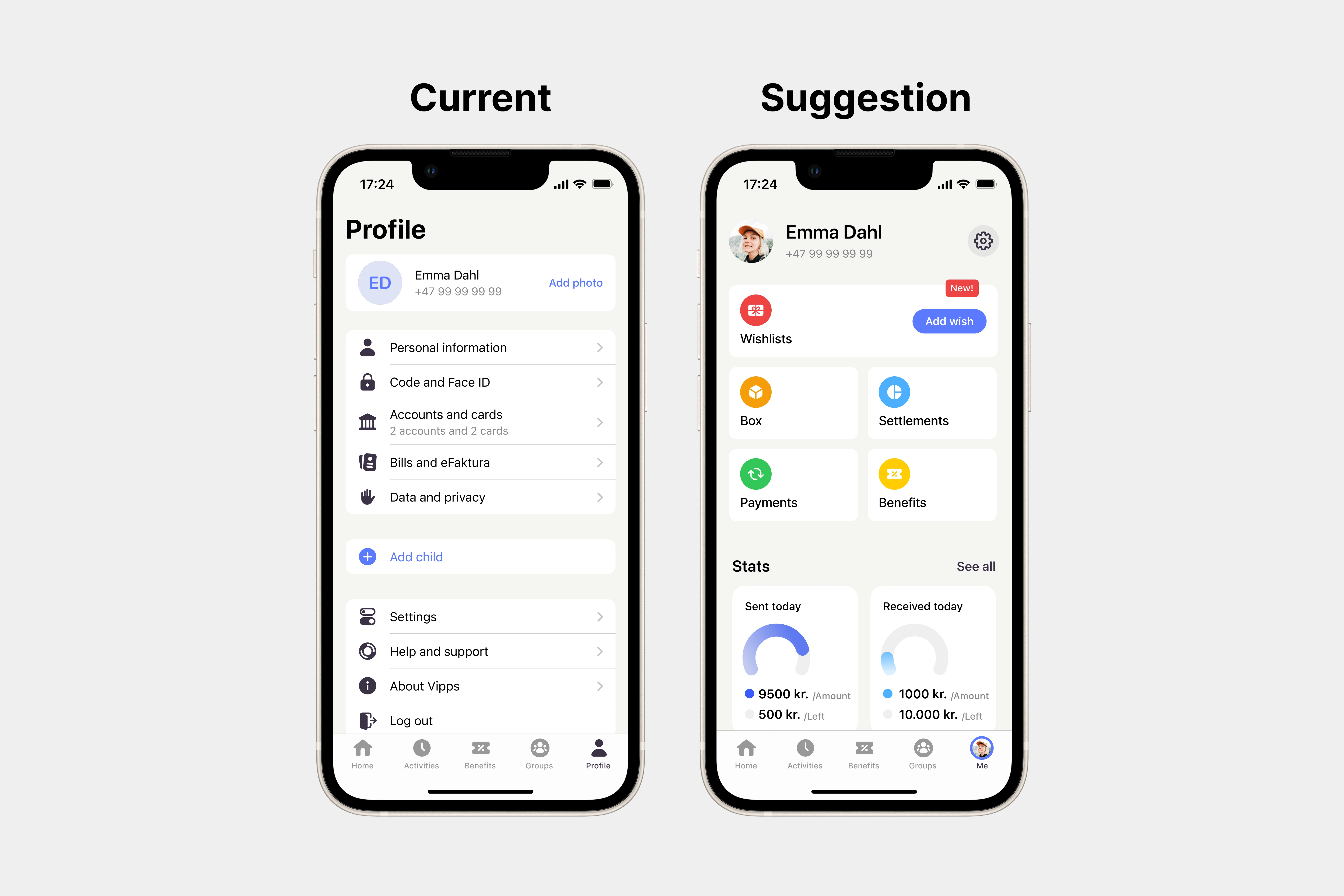 Profile page redesigned into a personalised Me hub